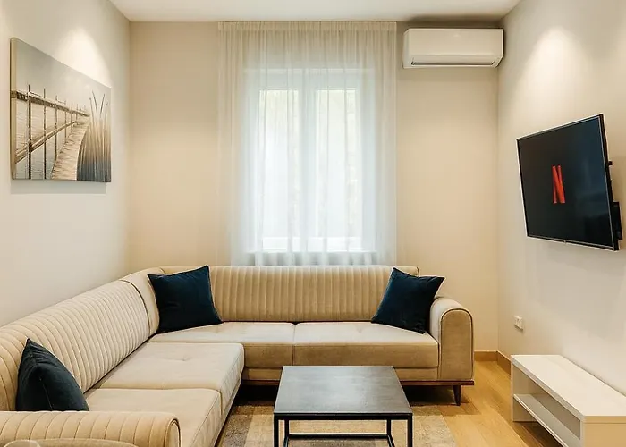 Modern Blloku Area Self Check-in Lägenhet *